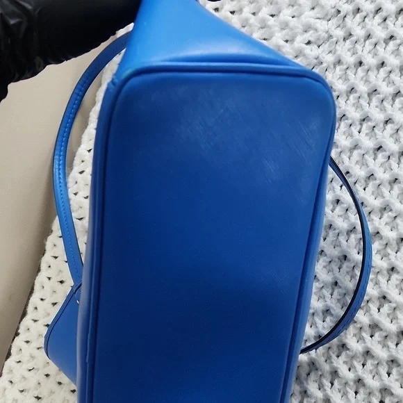 Coach large royal blue tote women hand bag - Picture 8 of 12